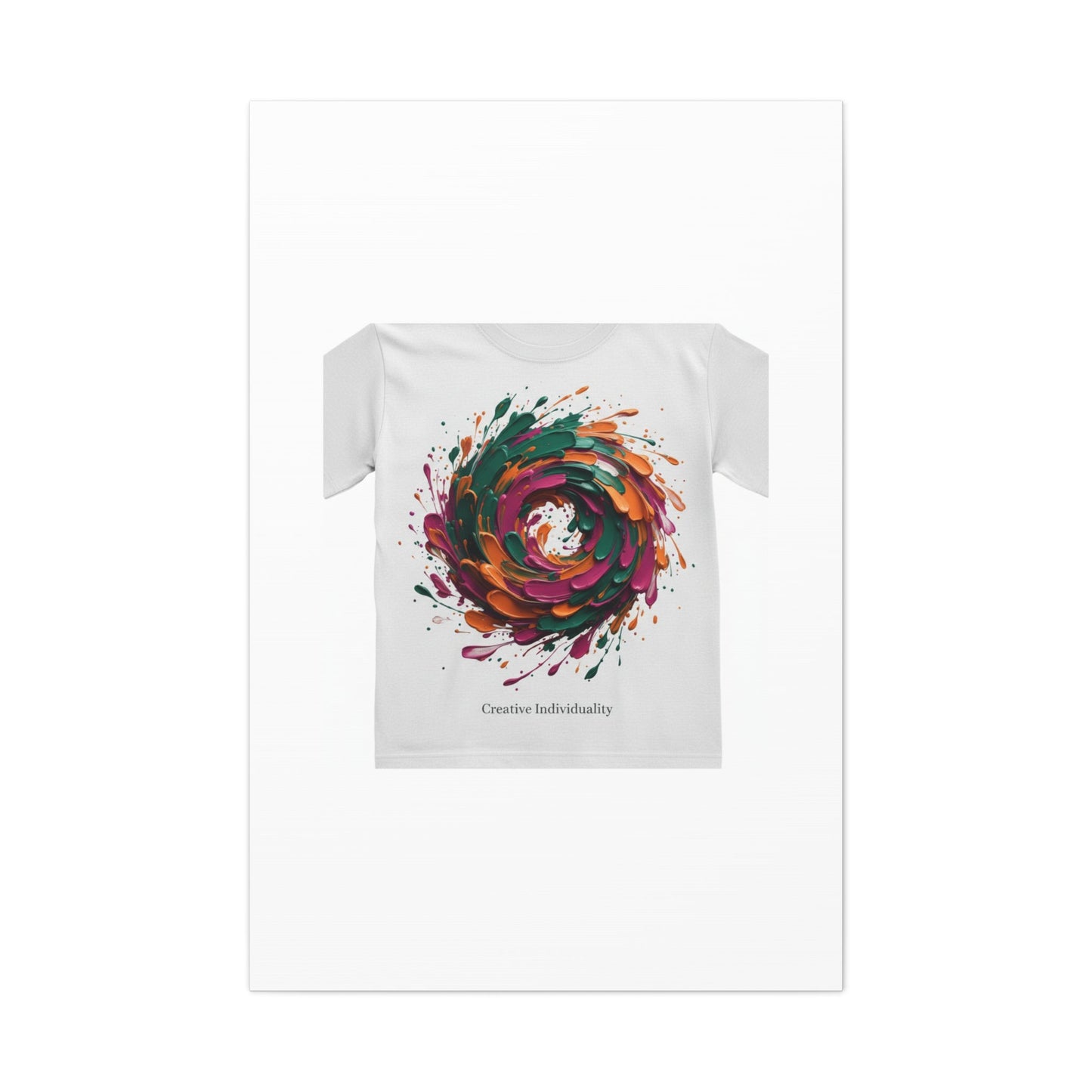Painterly Abstract Floral Swirl Canvas | Matte Stretched Canvas