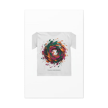 Painterly Abstract Floral Swirl Canvas | Matte Stretched Canvas
