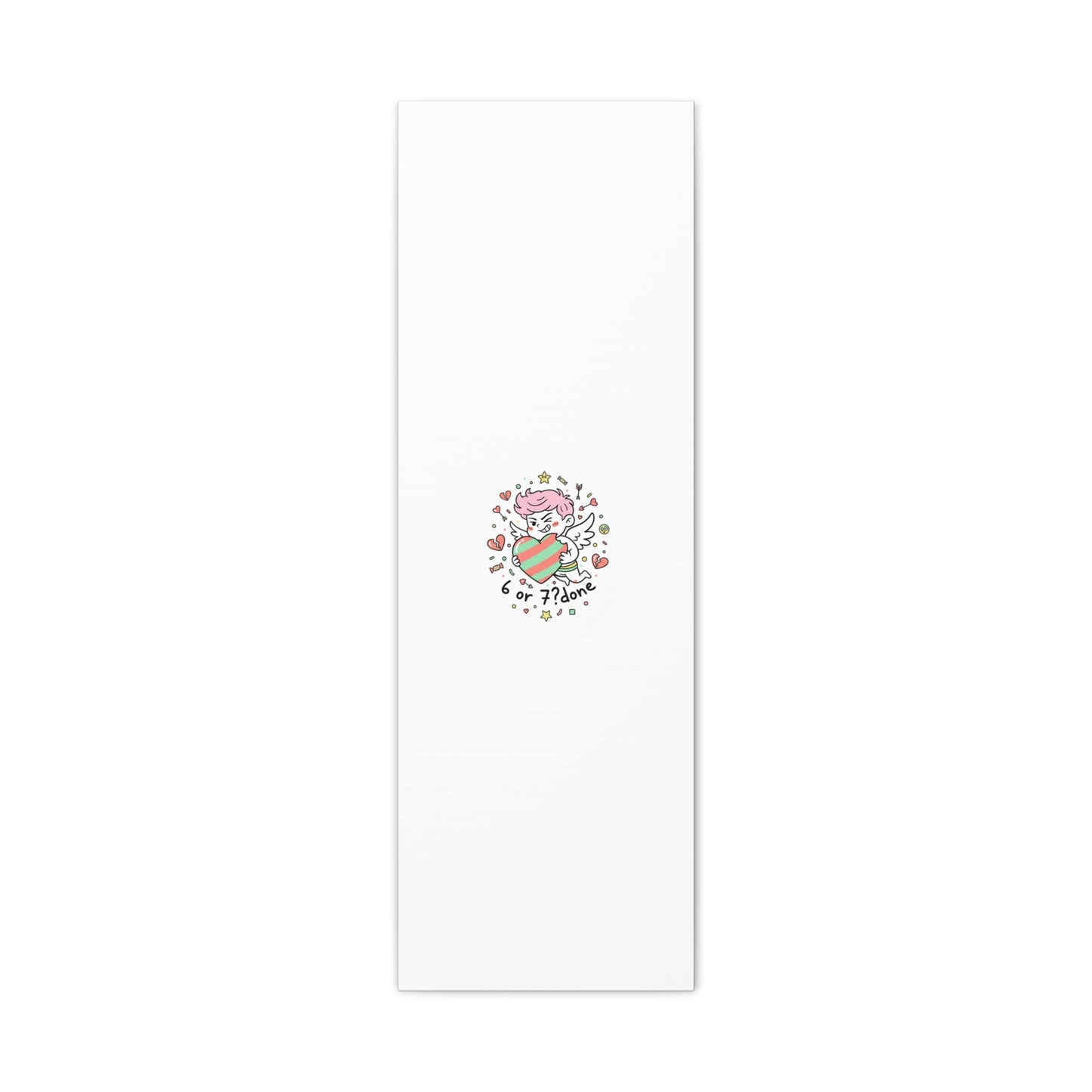 Weird Cupid heart illustration Canvas | Weird Valentine, quirky chaotic love