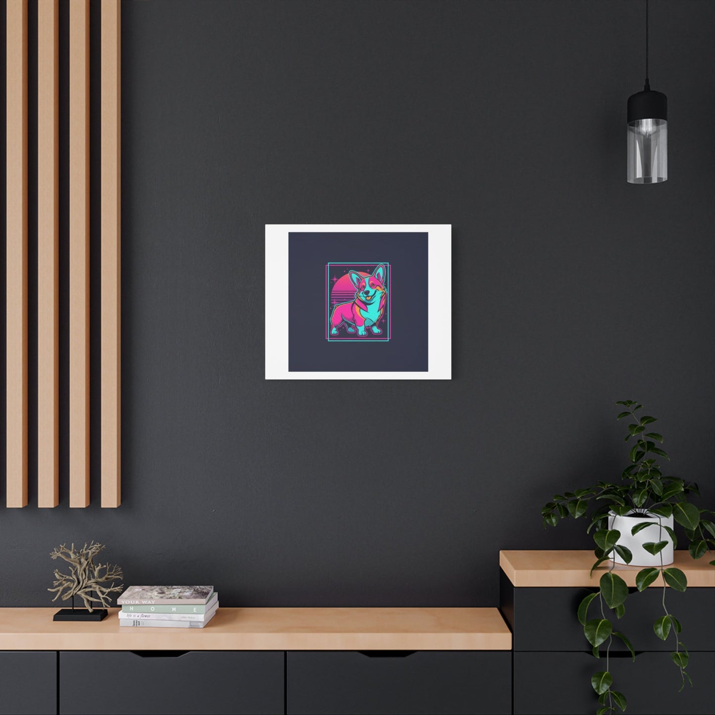 Platonic Love Corgi Canvas | Friendship Valentine, Galentine’s Wall Art