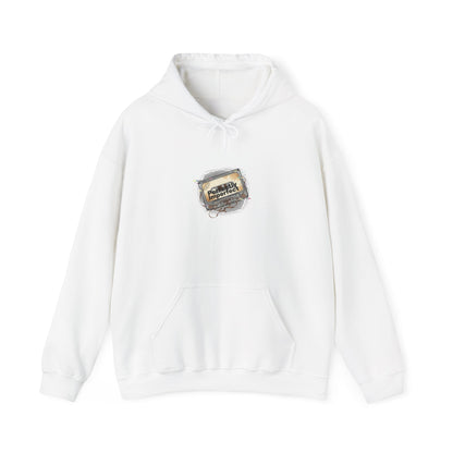 Glitch Tape Patch Hoodie | analog error, retro-tech static