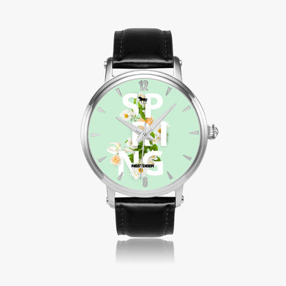 159. 46mm NESTDEER SPRING Unisex Automatic Watch (Silver)