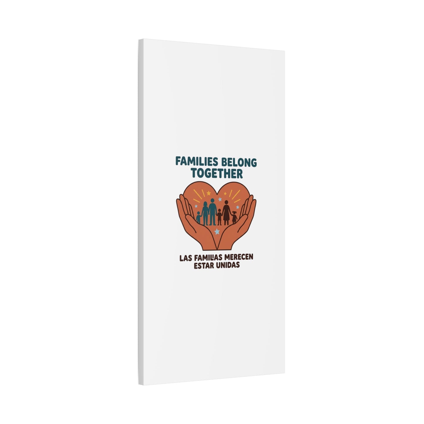 Families Belong Together Canvas | Family Unity, Bilingual Solidarity