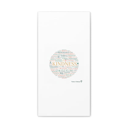Kindness Word Cloud Canvas | Fresh Start Minimalist Wall Art