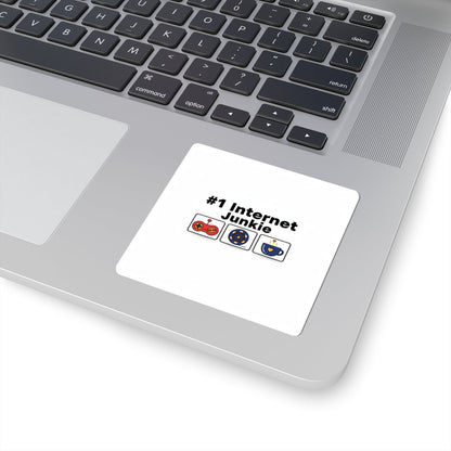#1 Internet Junkie Kiss-Cut Stickers | Top-List Ranking, List Lover Decal