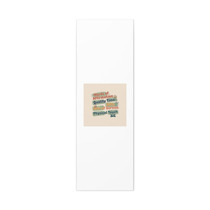 Love Languages List Matte Canvas Wall Art | love language meme, relationship humor