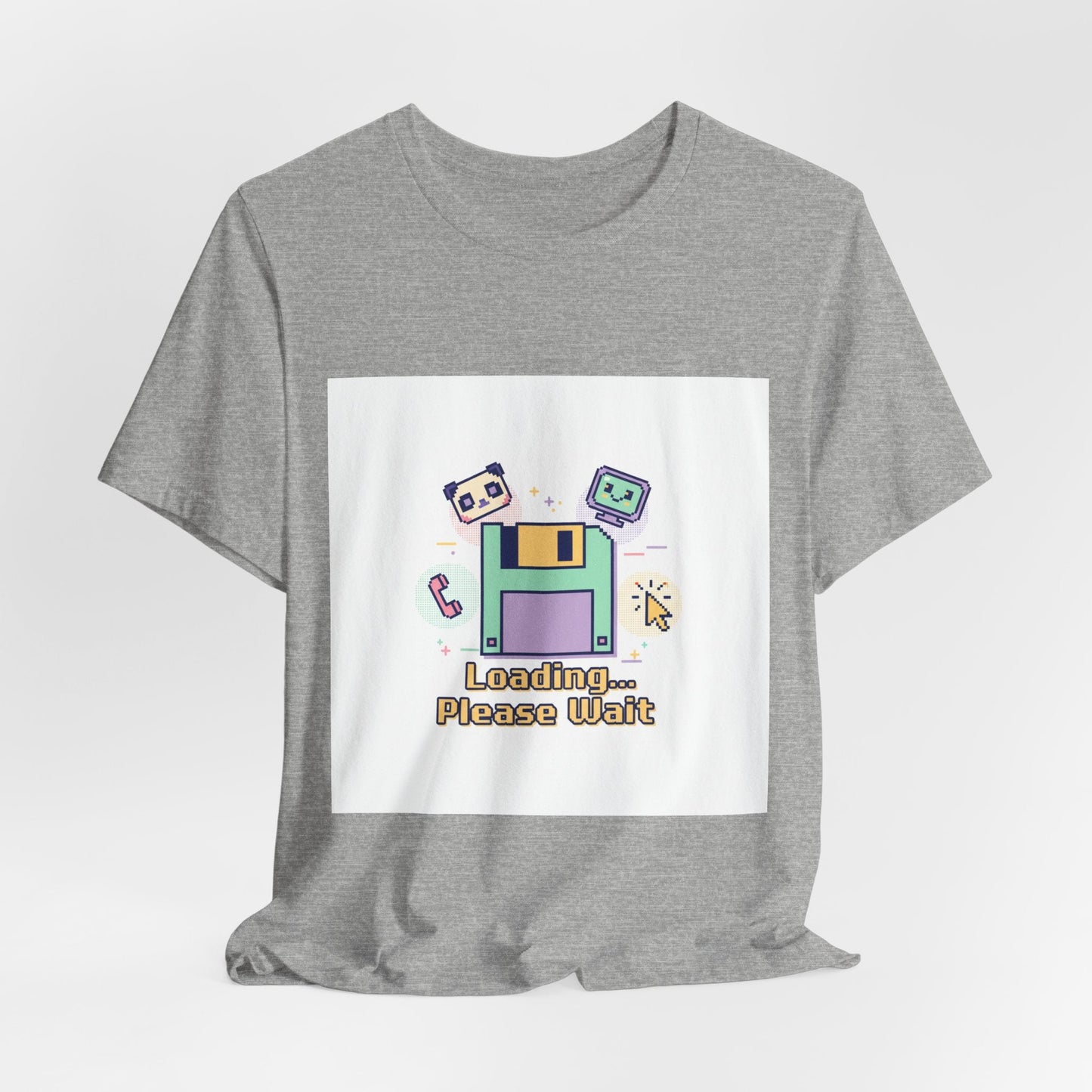 Loading Please Wait pixel art Tee | Old Internet Aesthetic, 90s web nostalgia