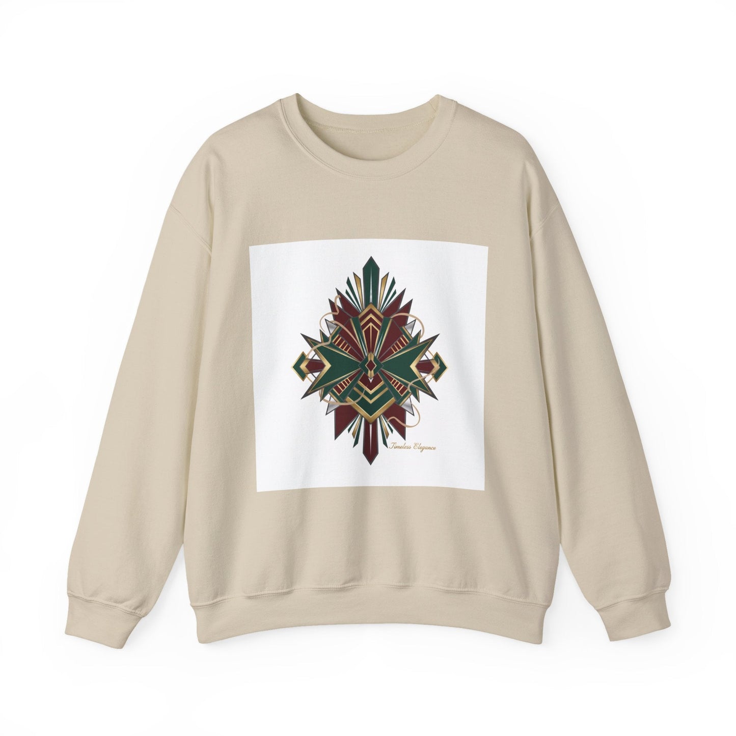 Dark Geometric Crest Crewneck | Gothic Occult Art Sweatshirt