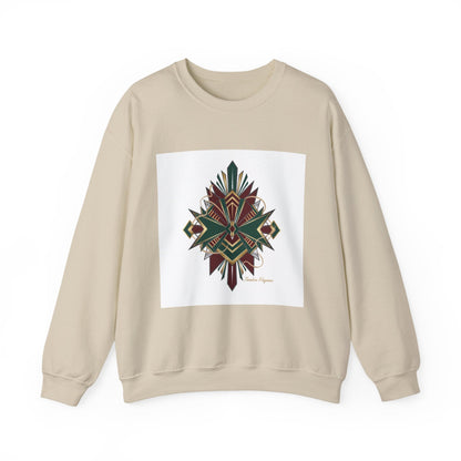 Dark Geometric Crest Crewneck | Gothic Occult Art Sweatshirt