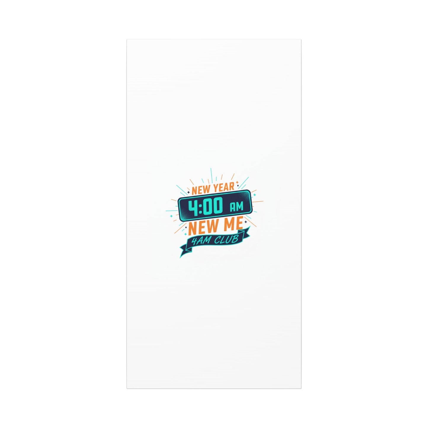 4AM Club New Year Graphic Canvas | Holiday Party Novelty, Festive New Year Decor