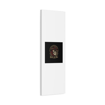 Ride or Die Skull Canvas | Western Skull Art, Gothic Americana