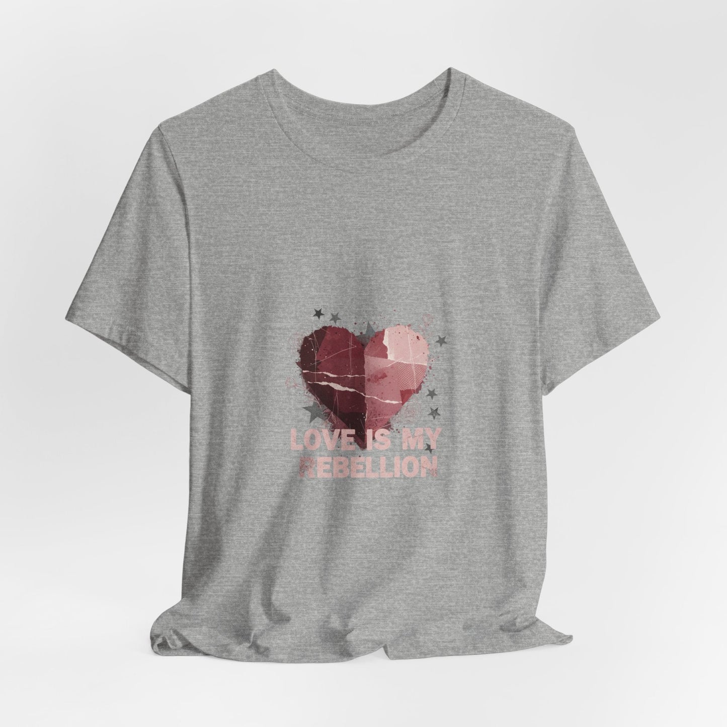 Love Is My Rebellion Tee | grunge heart shirt, distressed love tee