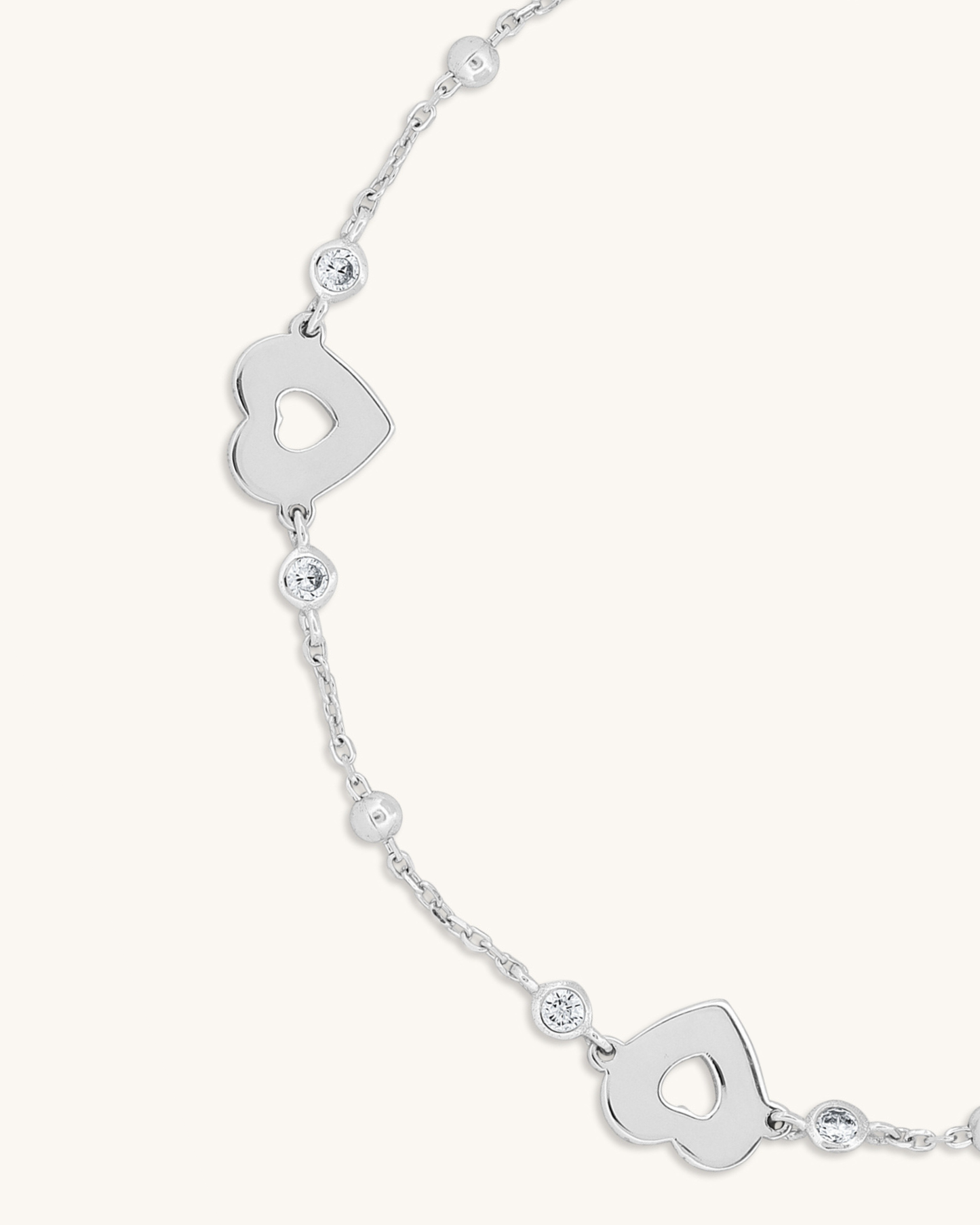 Triple Open Heart Bracelet