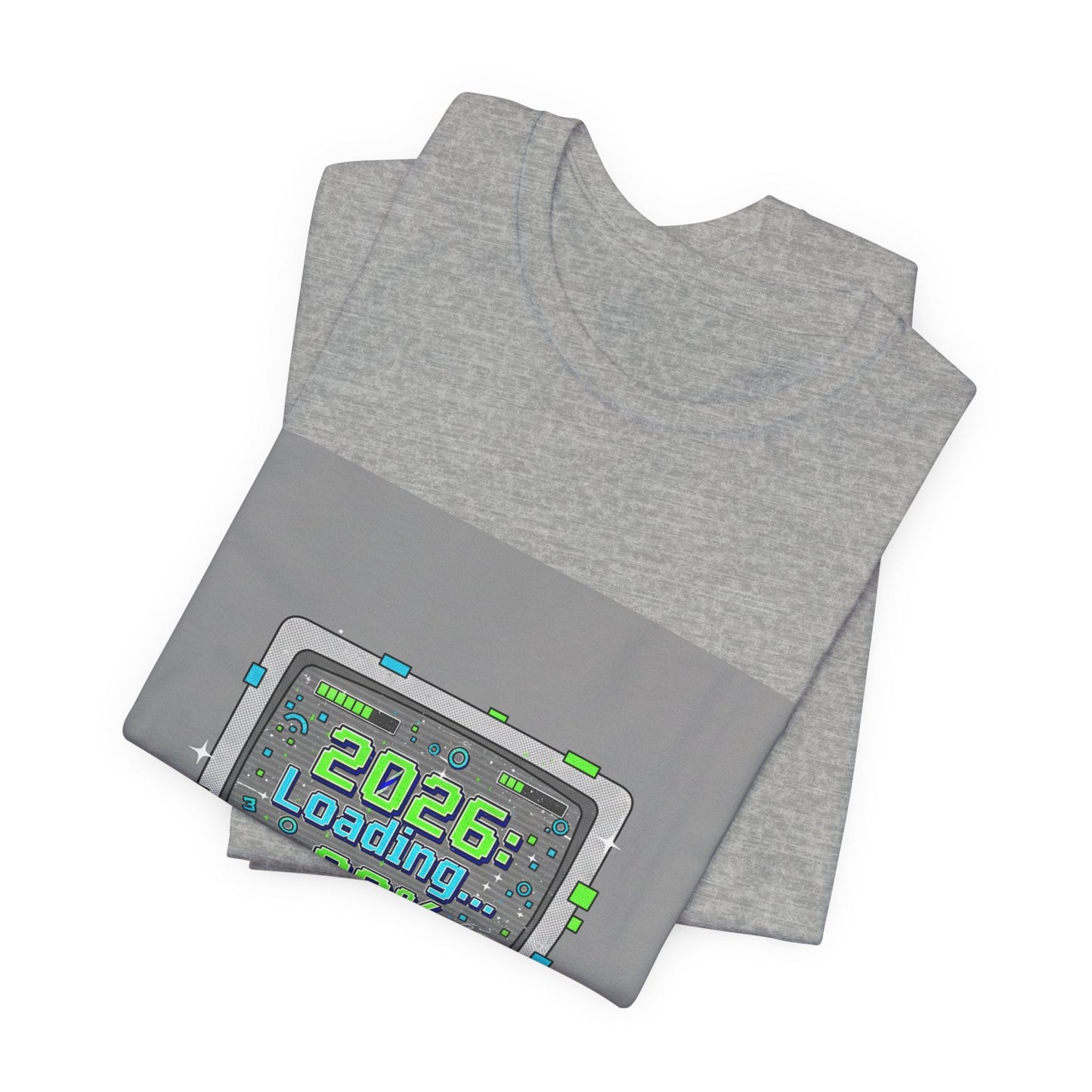 2026 Loading 99% Loading Bar Tee | NYE meme countdown graphic tee