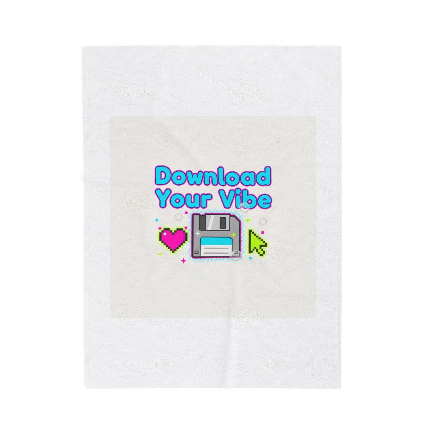 Download Your Vibe Blanket | Y2K retro tech, pixel floppy nostalgia