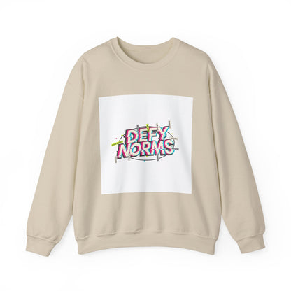 Defy Norms Crewneck Sweatshirt | anti-aesthetic, glitch font