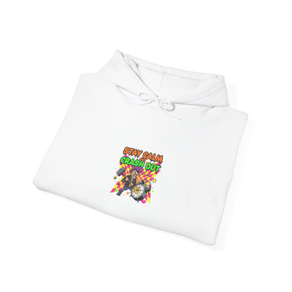 Crash Out Meltdown hoodie | neon warning streetwear, graffiti skate vibe