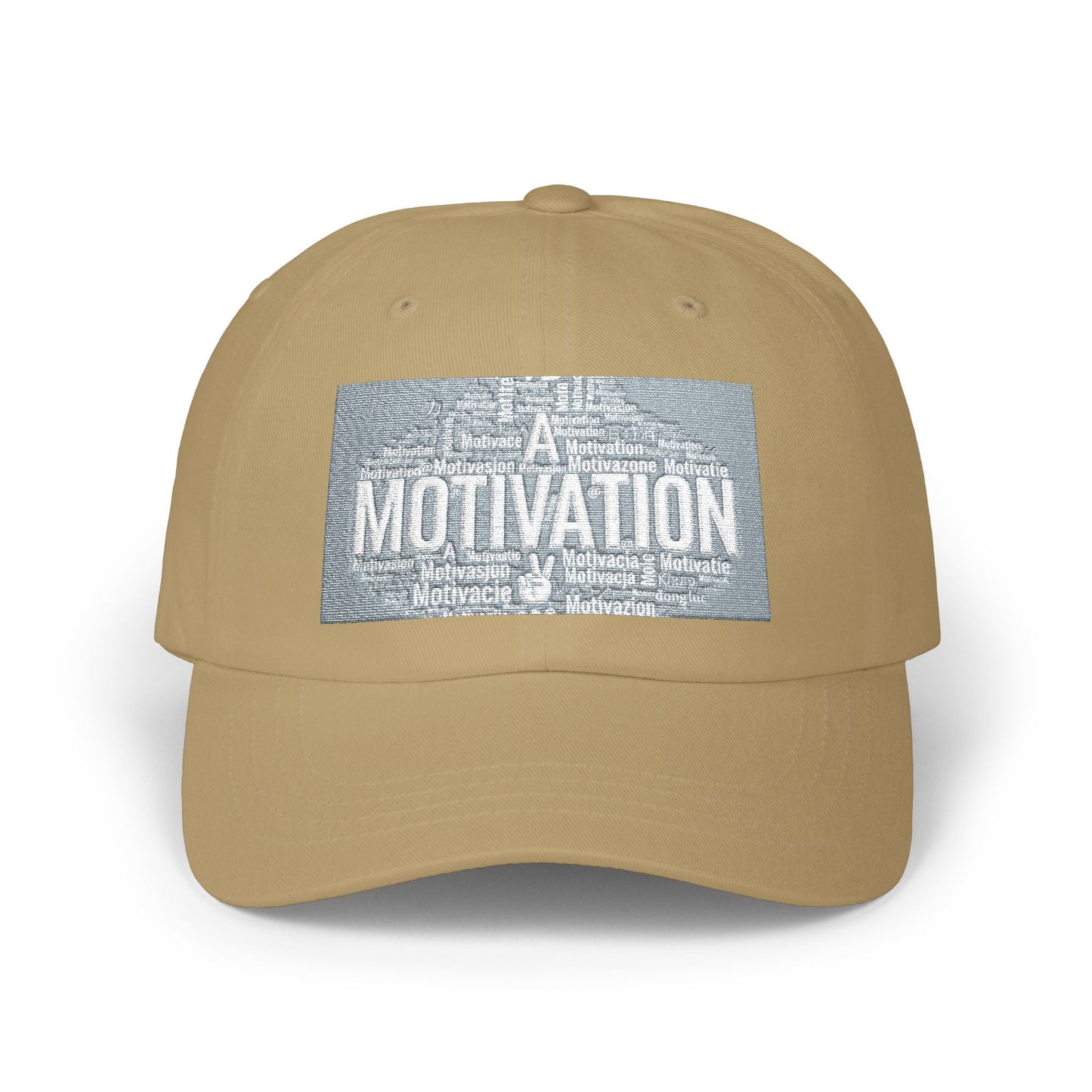 Motivation Is a Universal Language Dad Cap — Classic Embroidered Baseball Hat