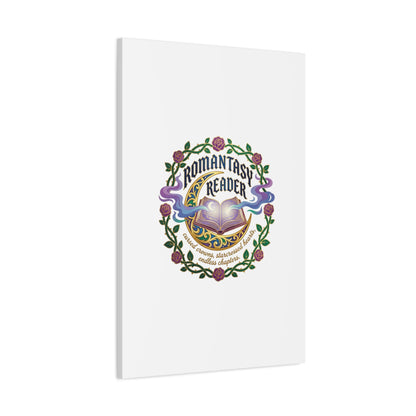 Romantasy Reader Canvas Print | enchanted bookish celestial gothic