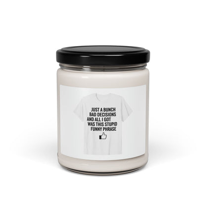 Self-Deprecating Quote Candle | Sarcastic Introvert Humor, Anxiety Humor Soy Candle