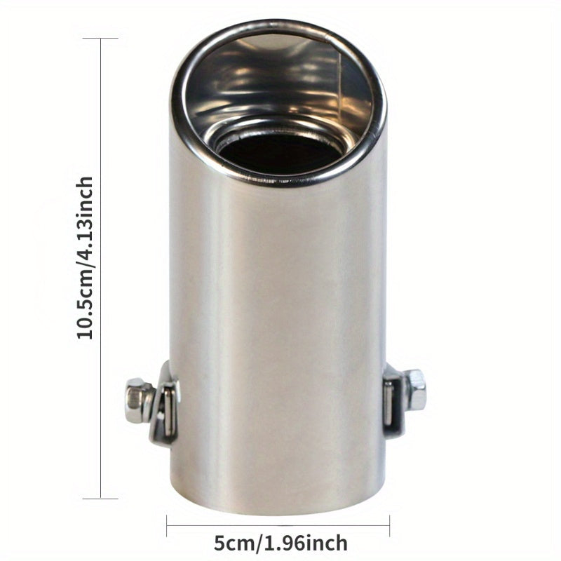 Exhaust Pipe Tip Car Auto Muffler Steel Stainless Trim Tail Tube Auto Replacement Parts Exhaust Systems Mufflers Vehicle