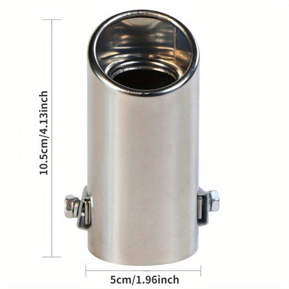 Exhaust Pipe Tip Car Auto Muffler Steel Stainless Trim Tail Tube Auto Replacement Parts Exhaust Systems Mufflers Vehicle
