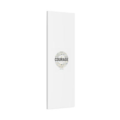 Courage Word Cloud Canvas | Fresh-Start Minimalism art print