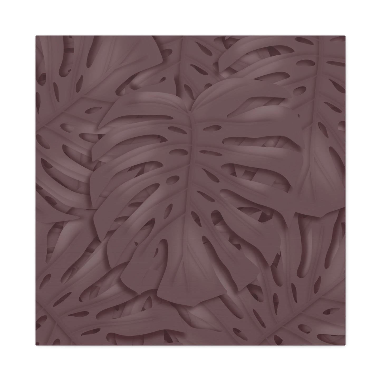 Merlot Monstera Canvas Print – Botanical Wall Art