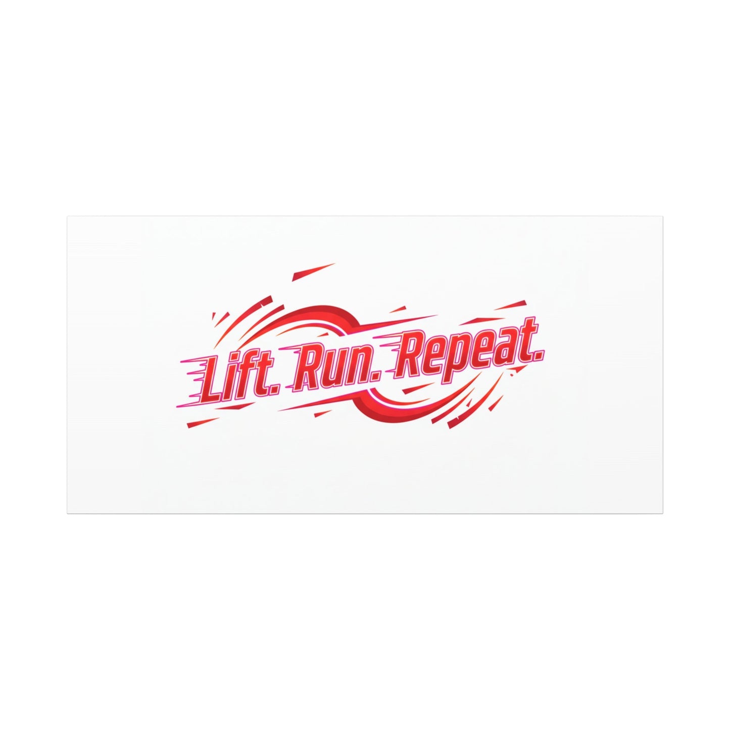 Lift Run Repeat Canvas | Fitness Wall Art, Gym Motivation