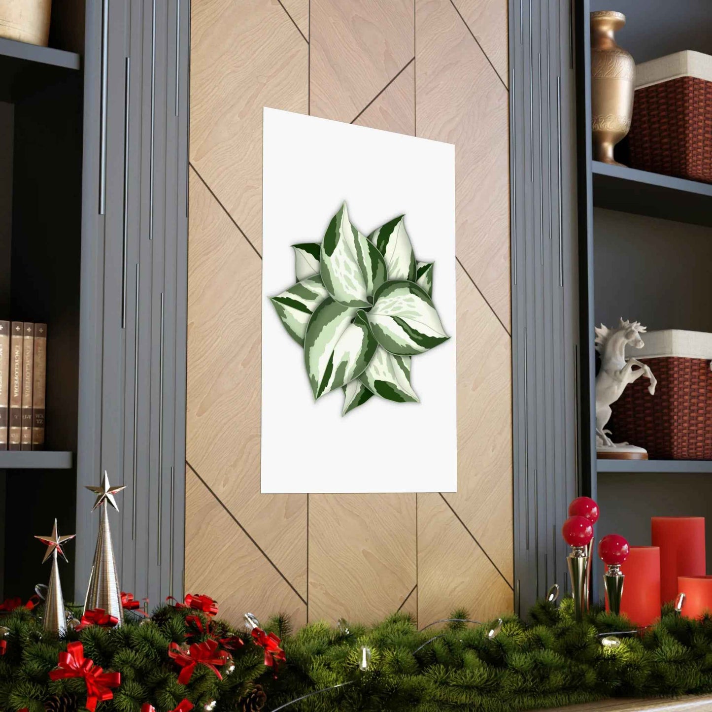 Manjula Pothos Botanical Print – Unframed Wall Art