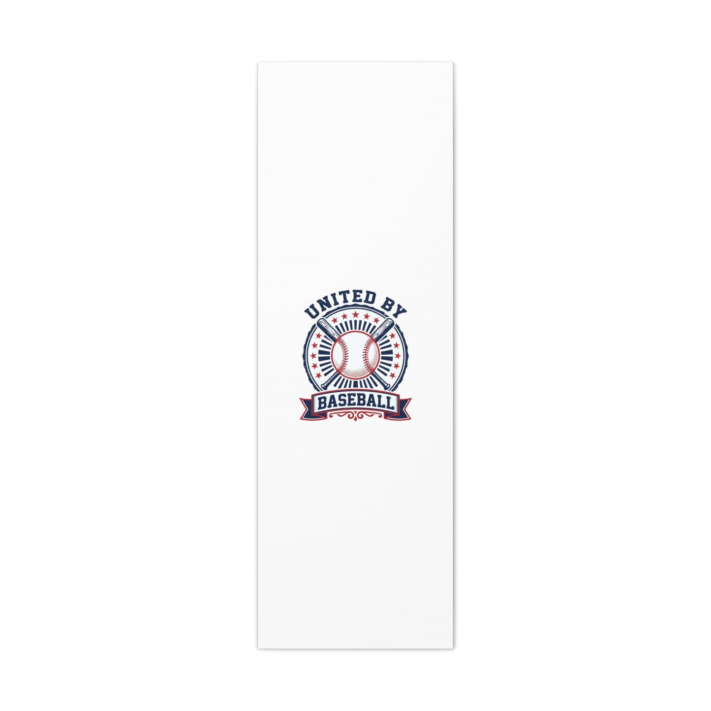 United by Baseball Canvas | Patriotic Baseball Graphic, Red White Blue Wall Art