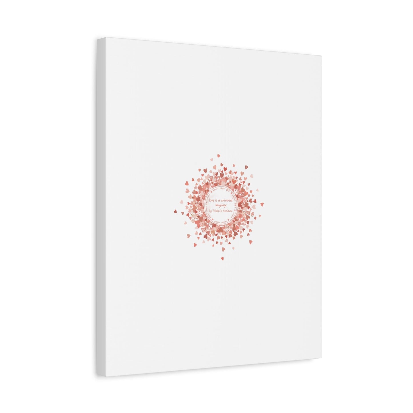 Tiny Heart Confetti Canvas | Matte Stretched Wall Art