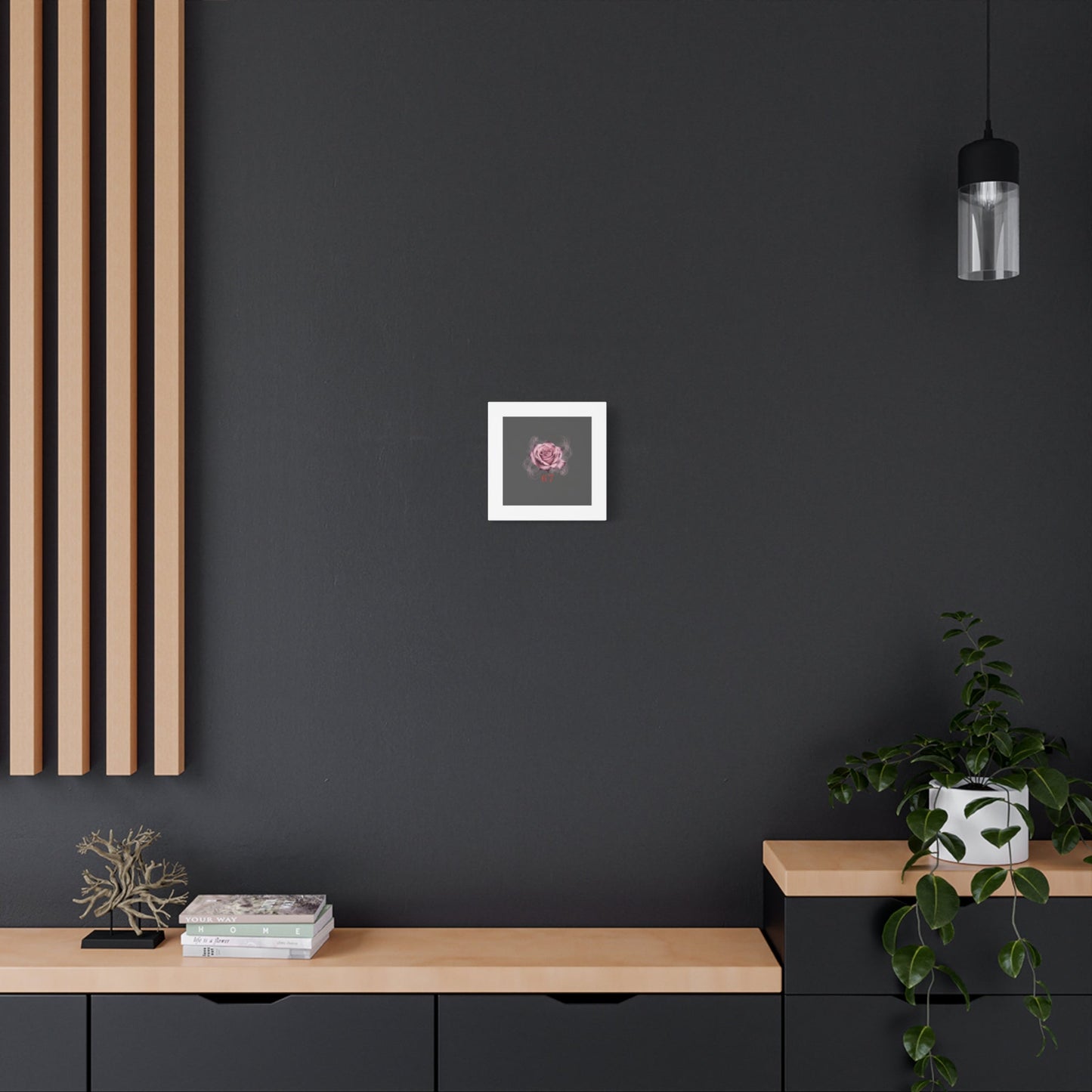 6 7 Valentine's Canvas | Viral Gothic Rose Wall Art | 6 7 Meaning Dark Romance