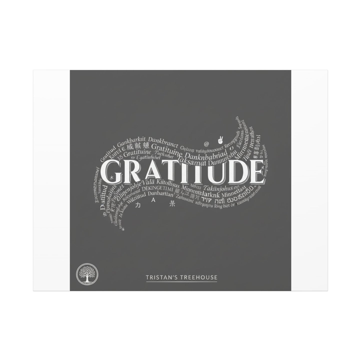 Gratitude Wall Art Matte Canvas | Tiny Treats, sweet uplifting print