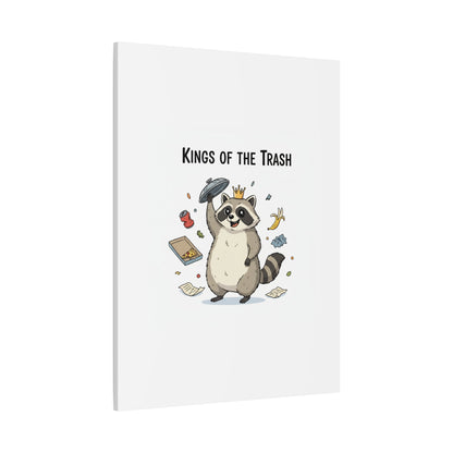Kings of the Trash Canvas, Raccoon Doodle | Trash Panda, Goofy Critter Art
