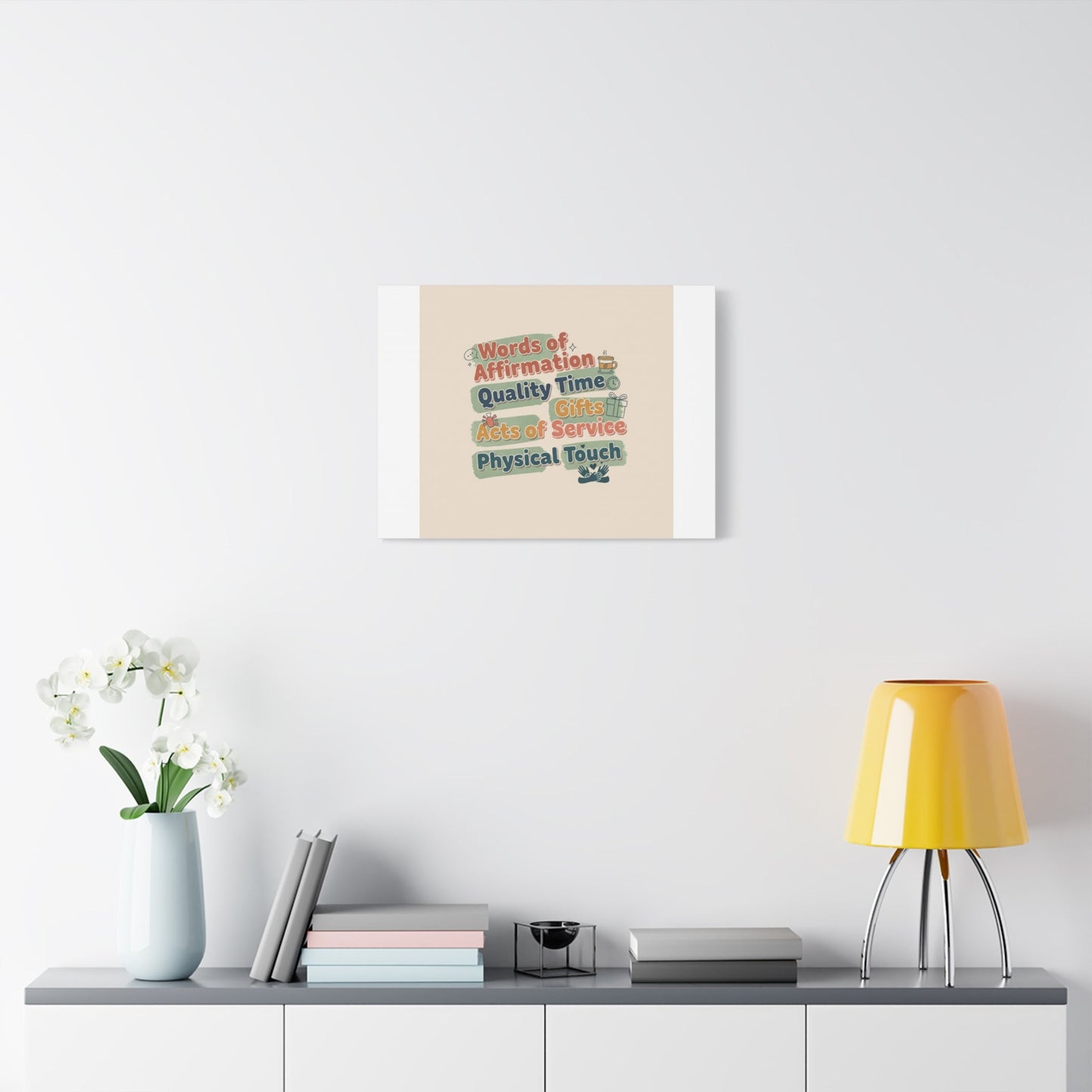 Love Languages List Matte Canvas Wall Art | love language meme, relationship humor