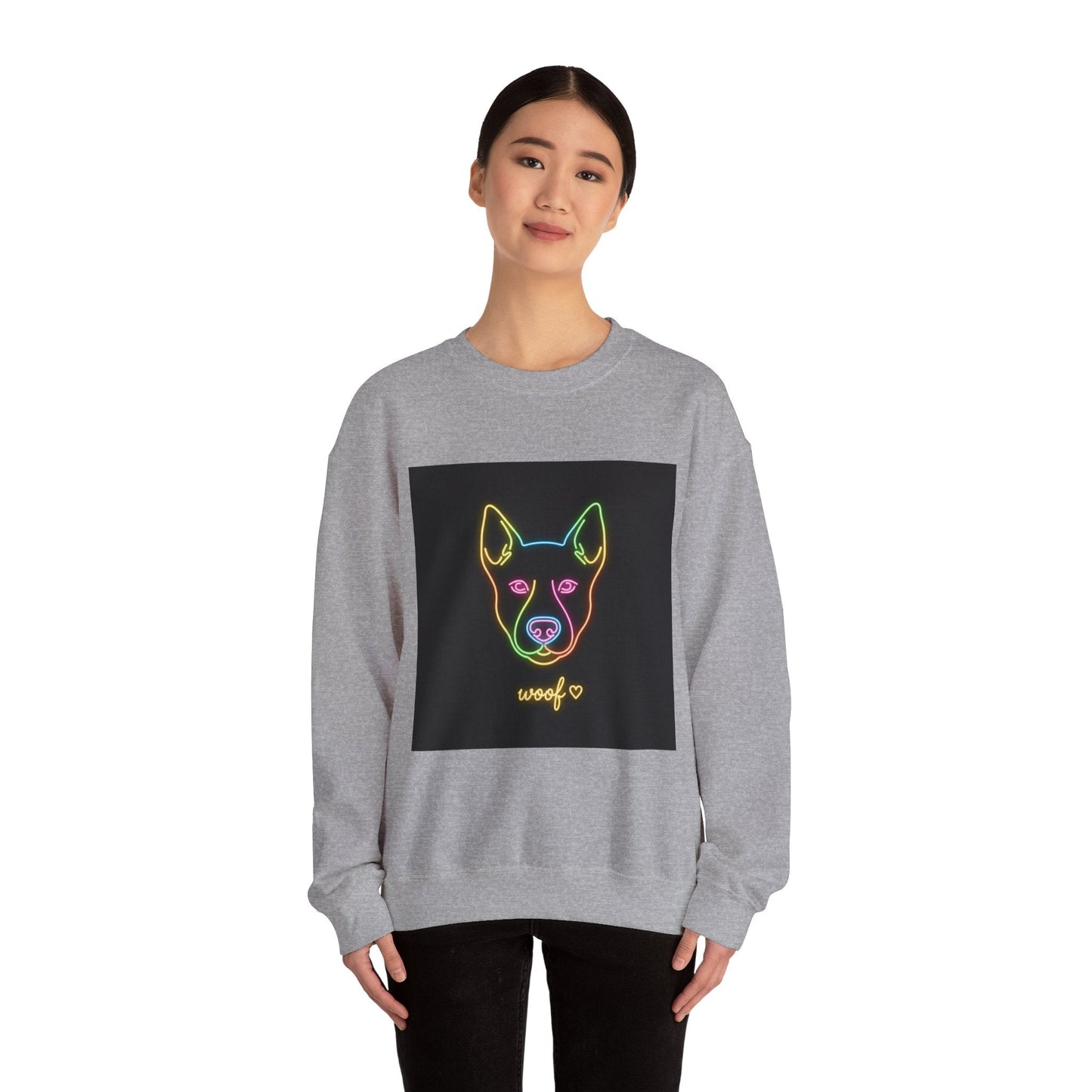 Funny Dog Meme Sweatshirt | Neon Doggo Graphic, Dog Mom Gift, Internet Dog Humor