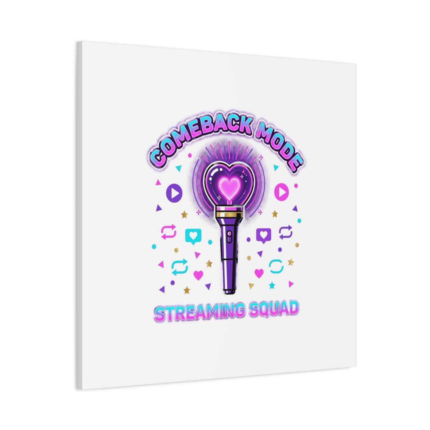 Comeback Mode Lightstick Canvas | K-pop Comeback, Streaming Squad