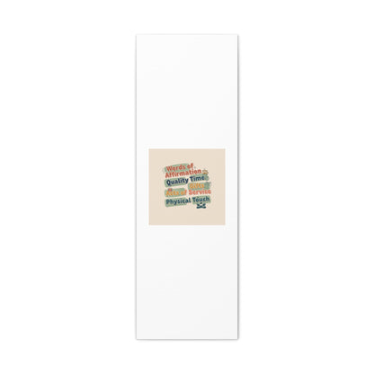 Love Languages List Matte Canvas Wall Art | love language meme, relationship humor