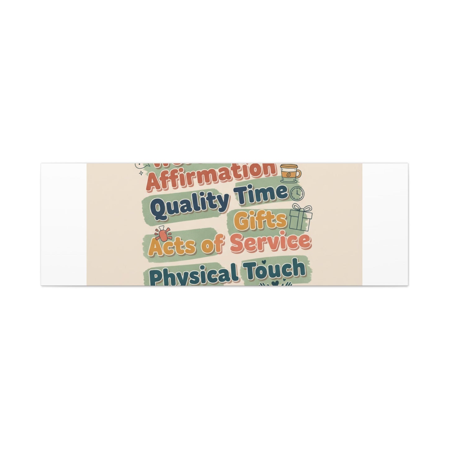 Love Languages List Matte Canvas Wall Art | love language meme, relationship humor