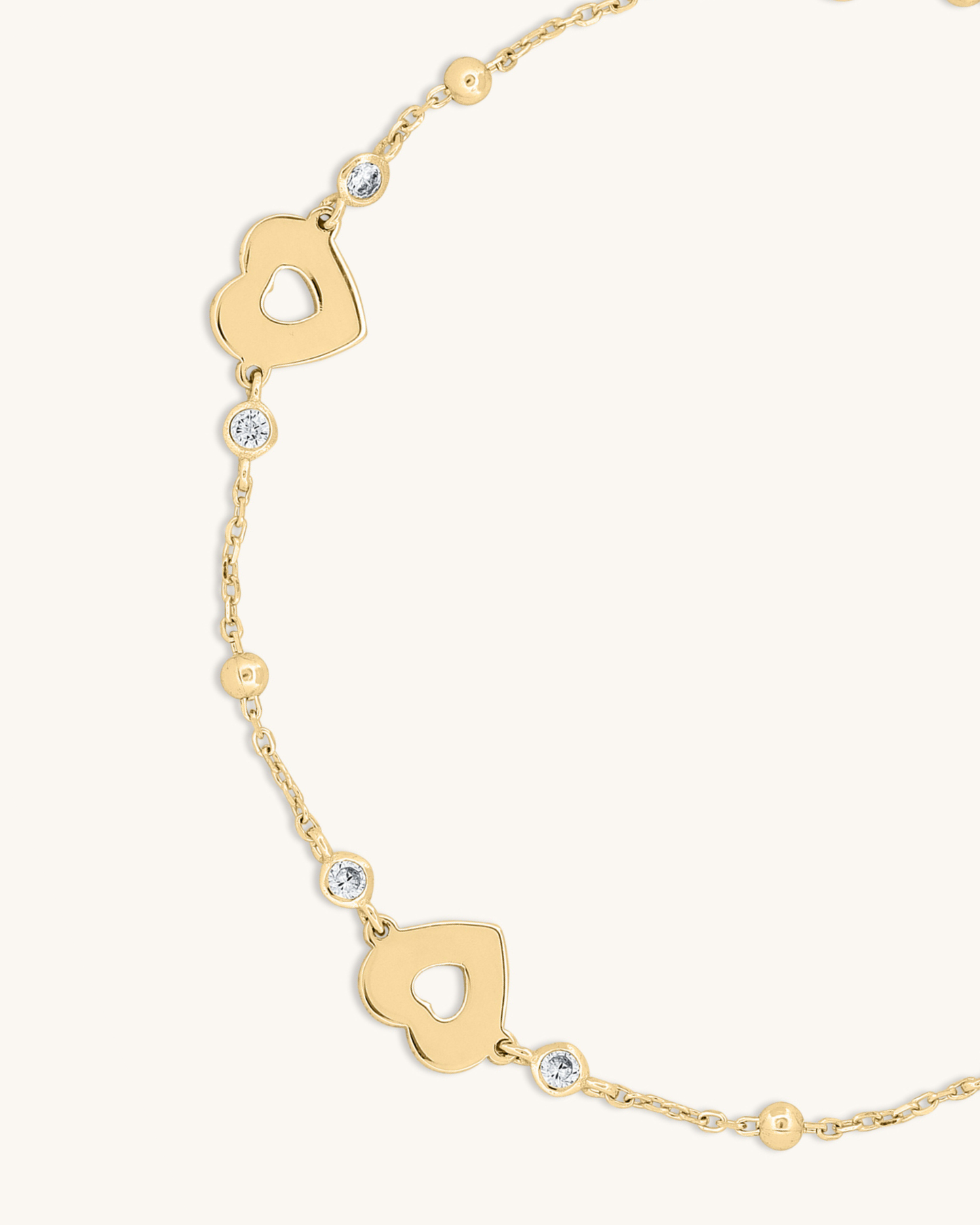 Triple Open Heart Bracelet