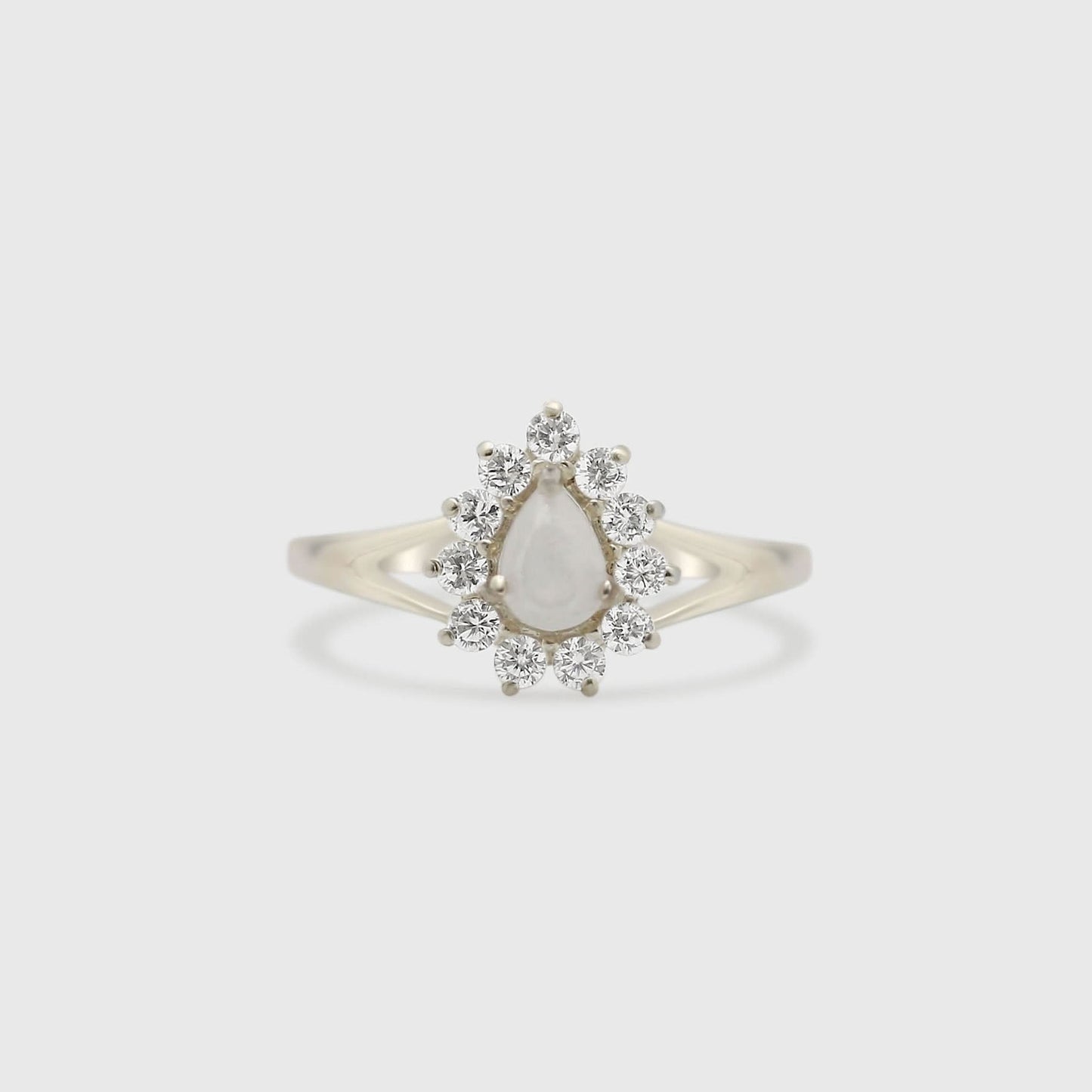Gem Teardrop Ring