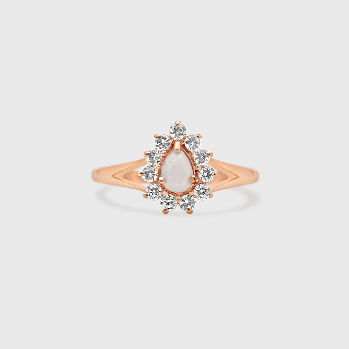 Gem Teardrop Ring