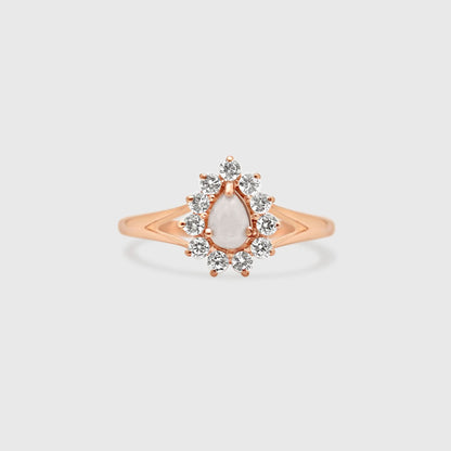 Gem Teardrop Ring