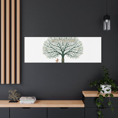 Handwritten Doodle Tree Canvas | Matte Stretched Wall Art