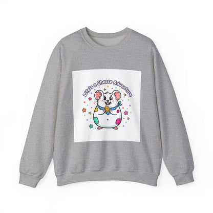 Mouse Cheese Adventure Sweatshirt | Rodent-Core, quirky animal pride
