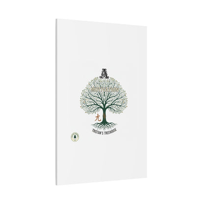 Handwritten Doodle Tree Canvas | Matte Stretched Wall Art