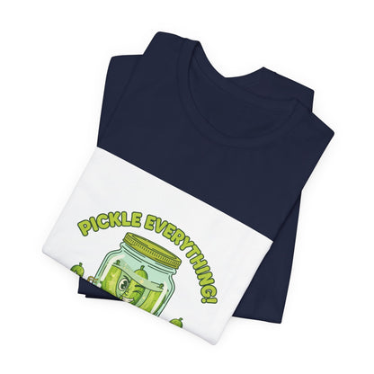 Pickle Everything Jar T-Shirt | pickle shirt, brine design
