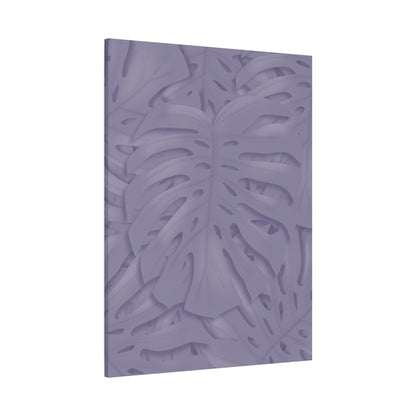 Violet Monstera Canvas Print – Botanical Wall Art