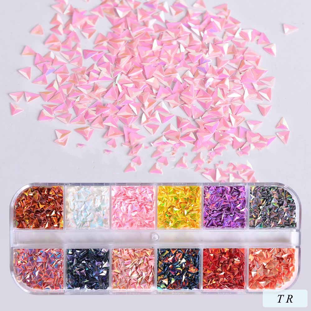 Hexagon Holographic Paillette Nail Art Decoration Manicure